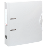 Ordner „WAVE“ | A4, 70 mm, Hebelmechanik mit gummiertem Griff, weiß